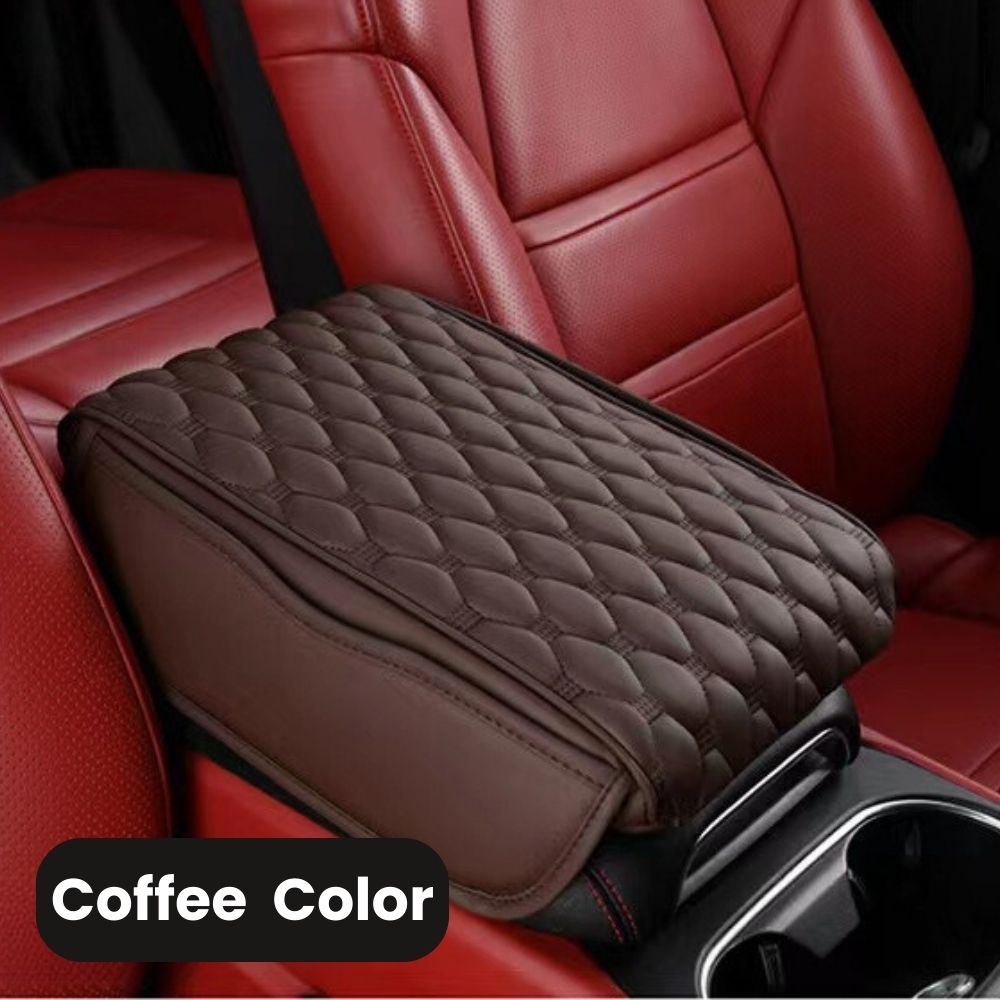 Coffee Leather and White Stitching Custom Fit Floor Mats