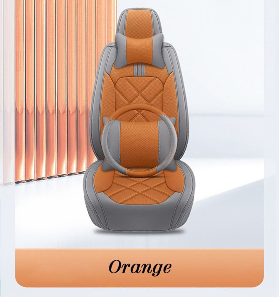 Grey & Orange Universal Seat Covers