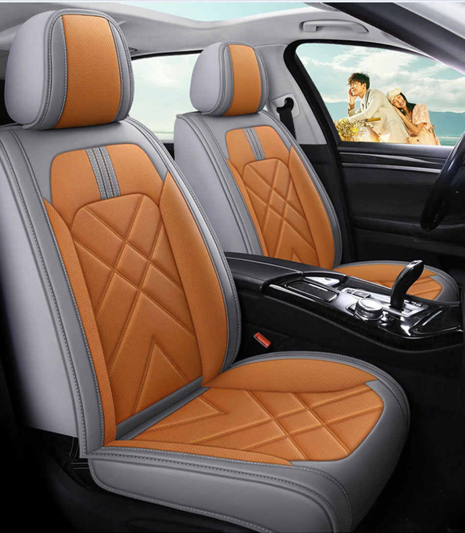 Grey & Orange Universal Seat Covers